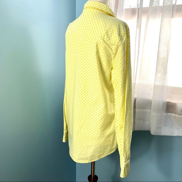J. Crew Yellow Polka Dot Button Down Shirt - Picture 6 of 8